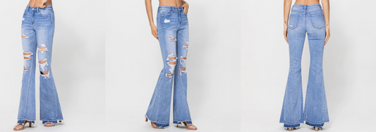 Fall 4 You Wide Leg Denim Jeans